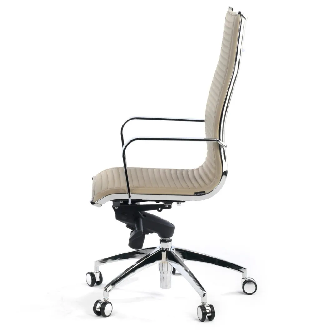 Silla oficina de diseño Croma, respaldo alto