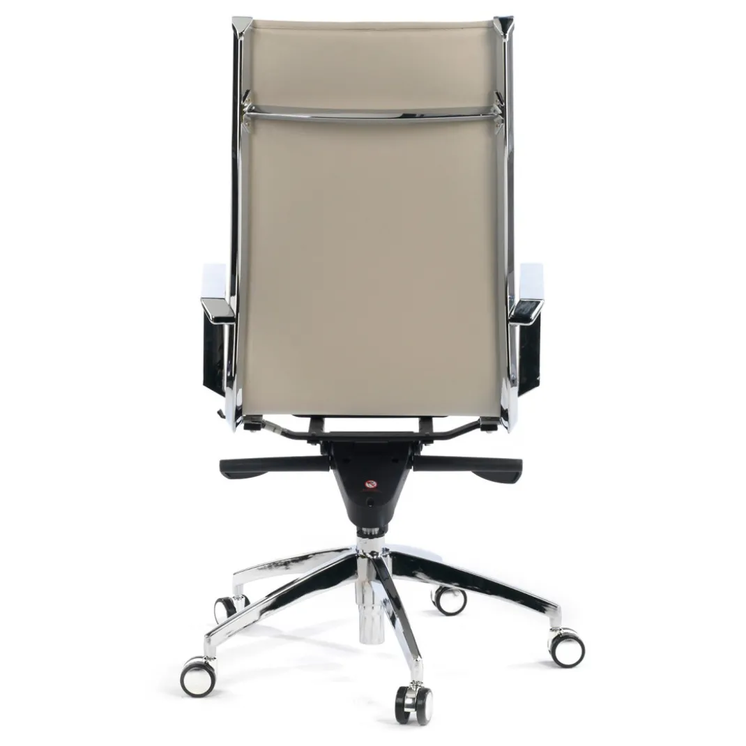 Silla oficina de diseño Croma, respaldo alto