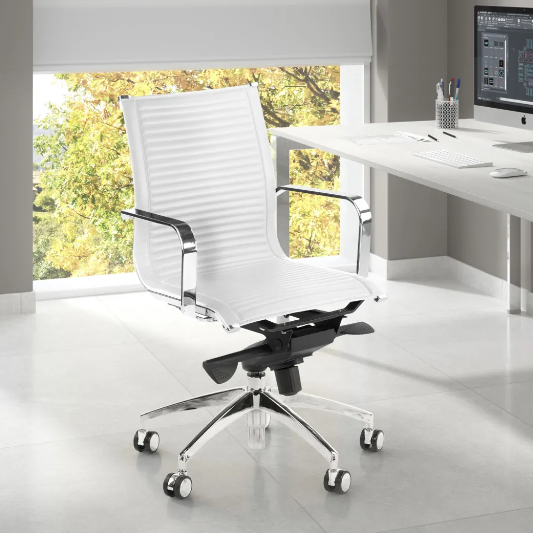 Silla oficina de diseño Croma, respaldo bajo