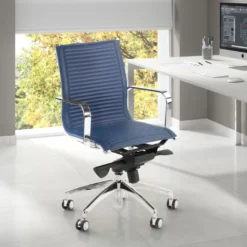 Silla oficina de diseño Croma, respaldo bajo
