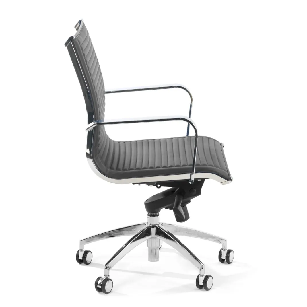 Silla oficina de diseño Croma, respaldo bajo