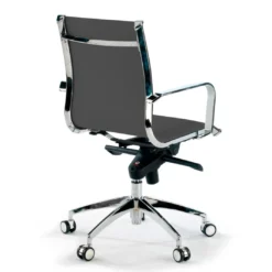 Silla oficina de diseño Croma, respaldo bajo