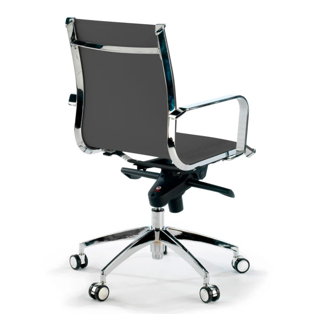 Silla oficina de diseño Croma, respaldo bajo