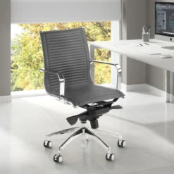 Silla oficina de diseño Croma, respaldo bajo