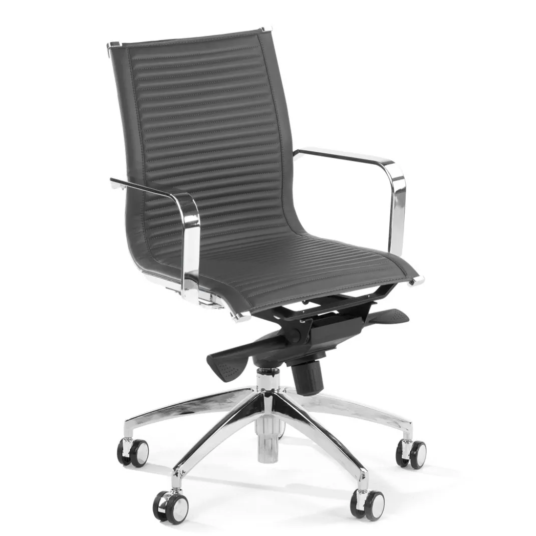 Silla oficina de diseño Croma, respaldo bajo