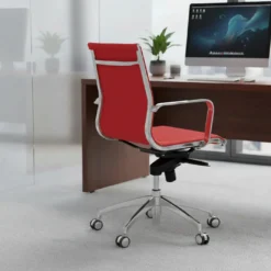 Silla oficina de diseño Croma, respaldo bajo