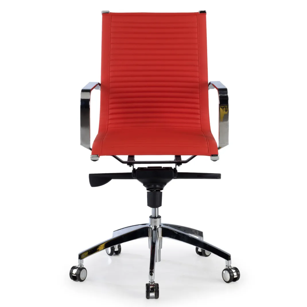 Silla oficina de diseño Croma, respaldo bajo