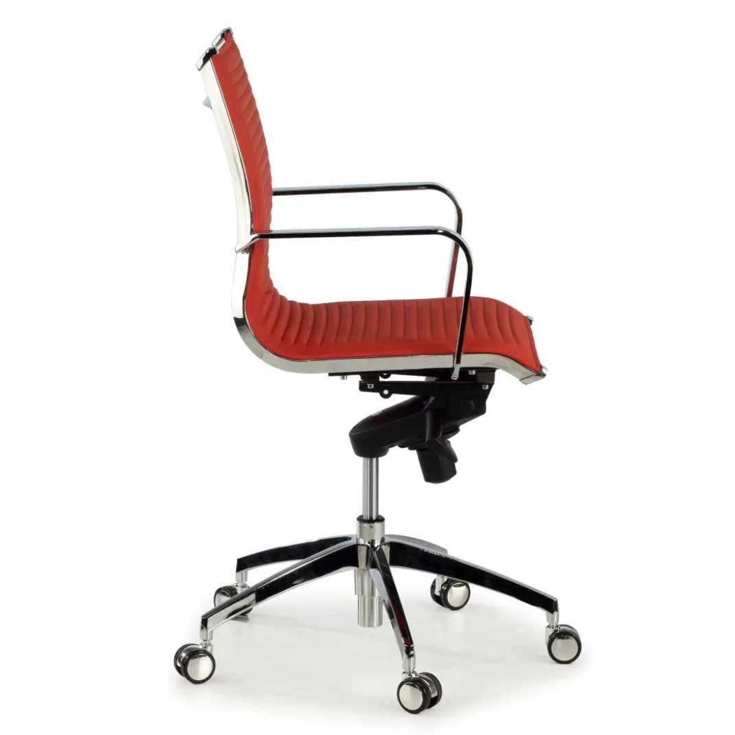 Silla oficina de diseño Croma, respaldo bajo