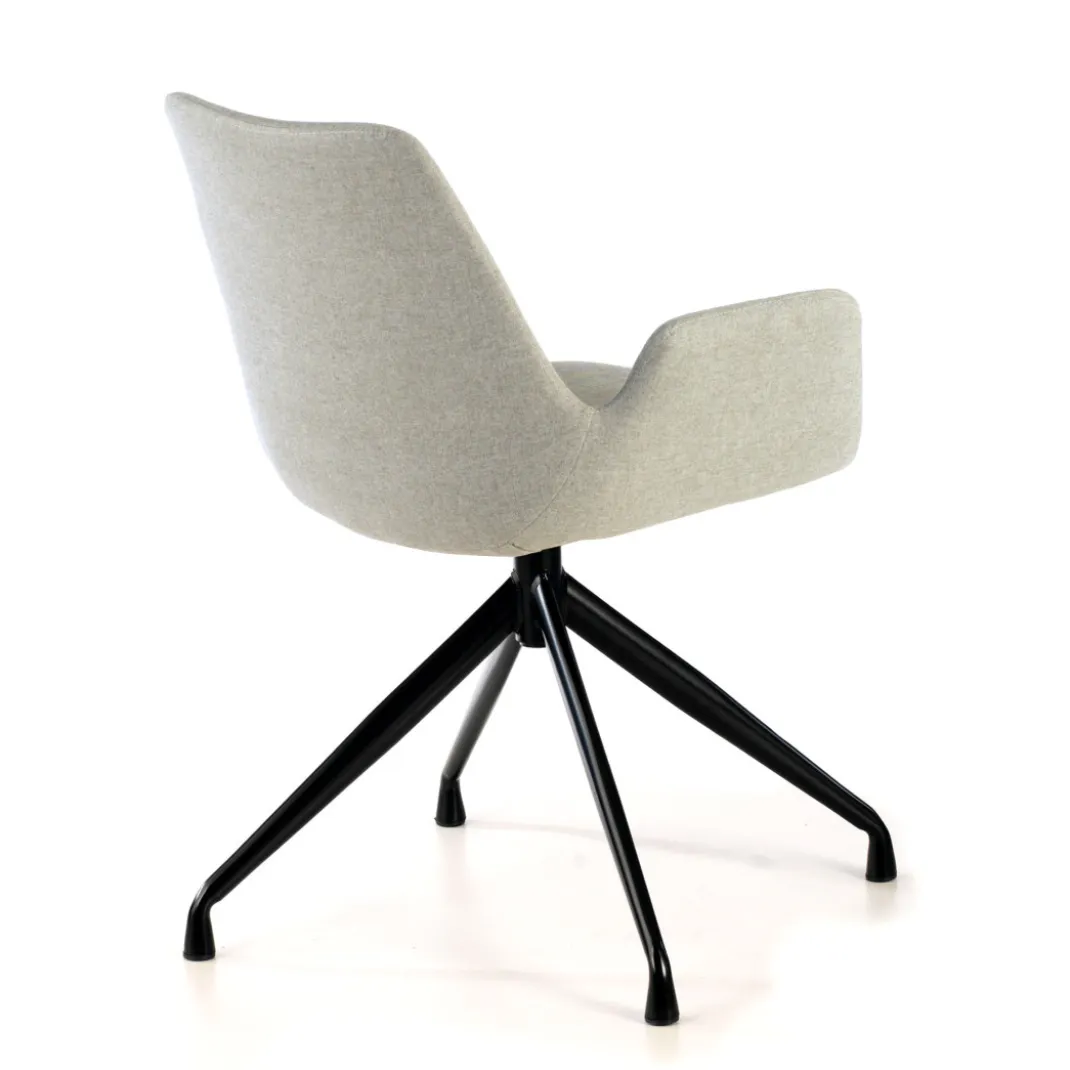 Silla Reuniones Elodie, gran acolchado, estructura giratoria