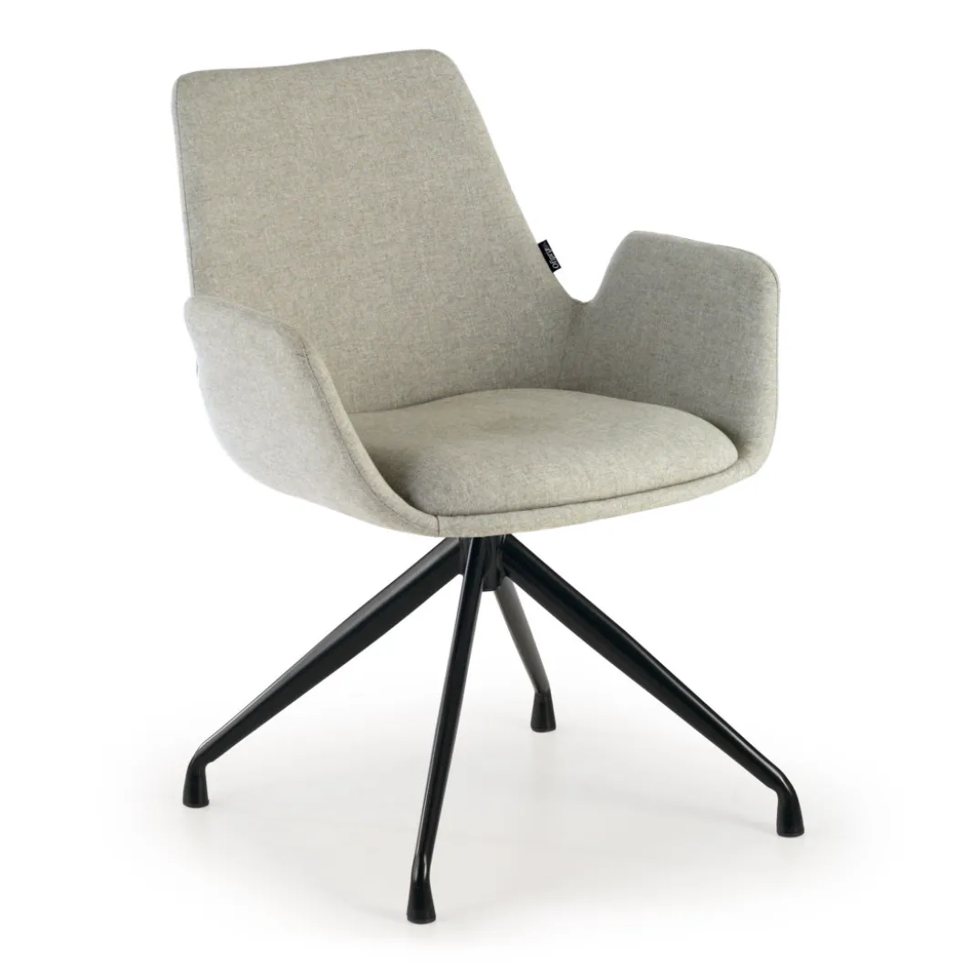 Silla Reuniones Elodie, gran acolchado, estructura giratoria