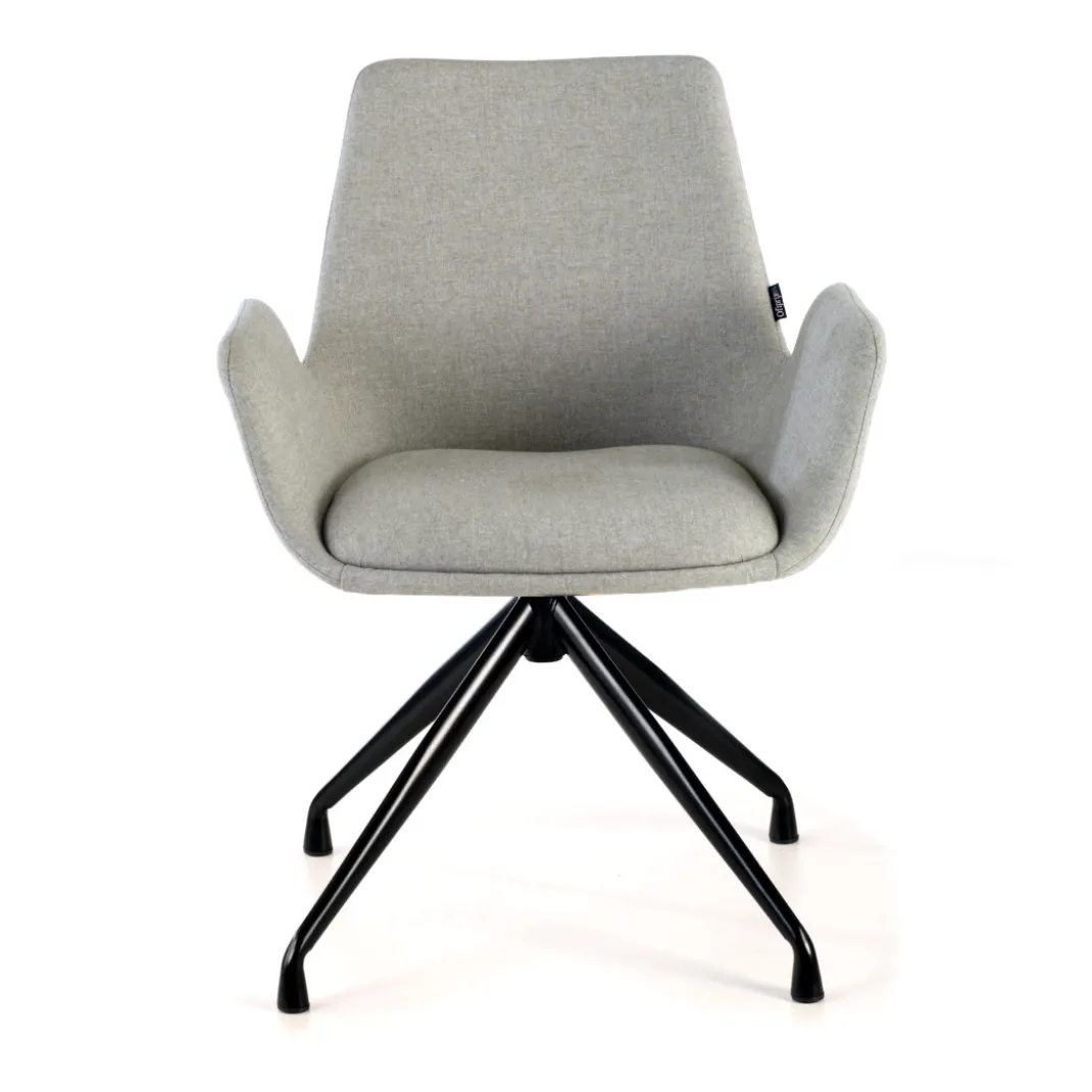 Silla Reuniones Elodie, gran acolchado, estructura giratoria