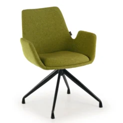 Silla Reuniones Elodie, gran acolchado, estructura giratoria