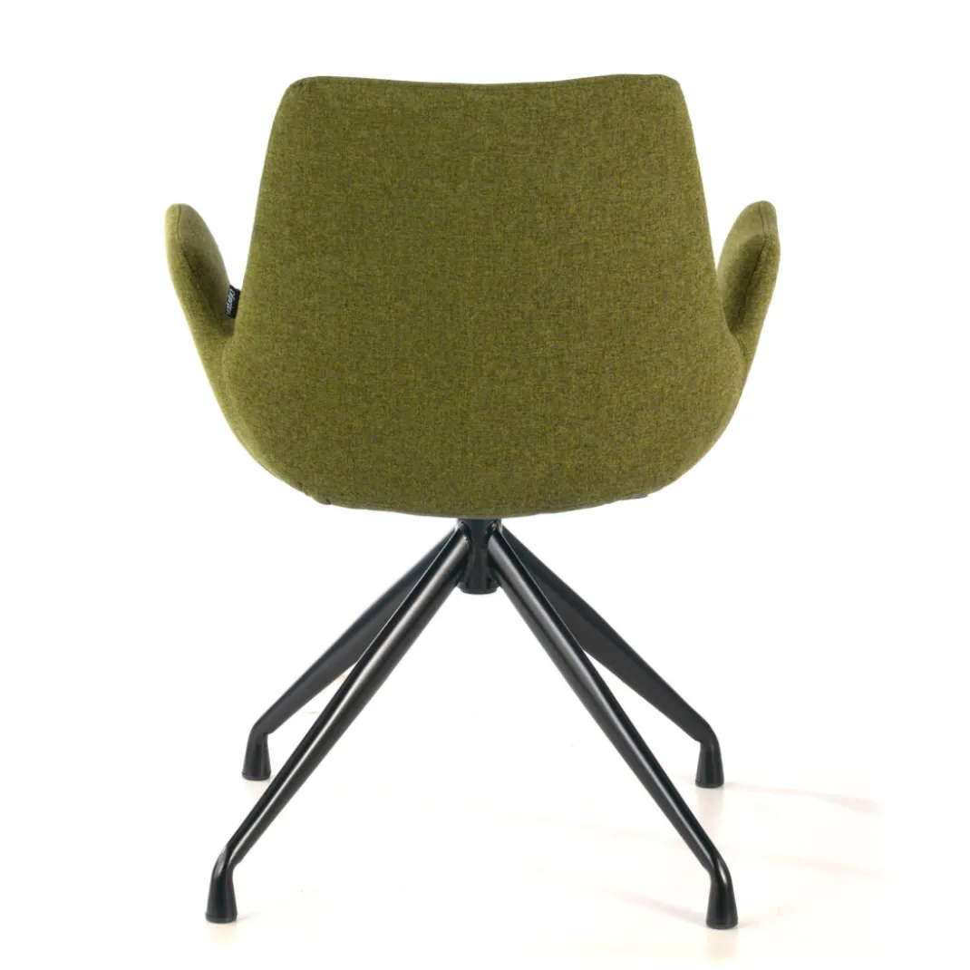 Silla Reuniones Elodie, gran acolchado, estructura giratoria