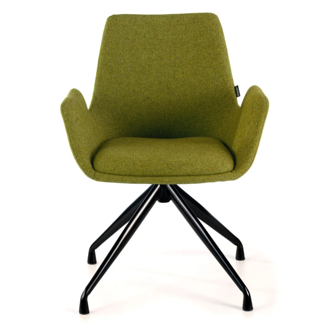 Silla Reuniones Elodie, gran acolchado, estructura giratoria