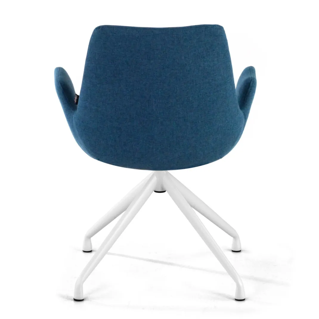 Silla Reuniones Elodie, gran acolchado, estructura giratoria