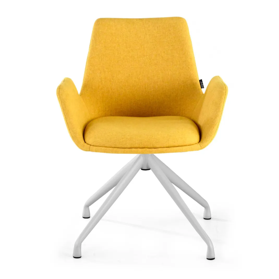 Silla Reuniones Elodie, gran acolchado, estructura giratoria
