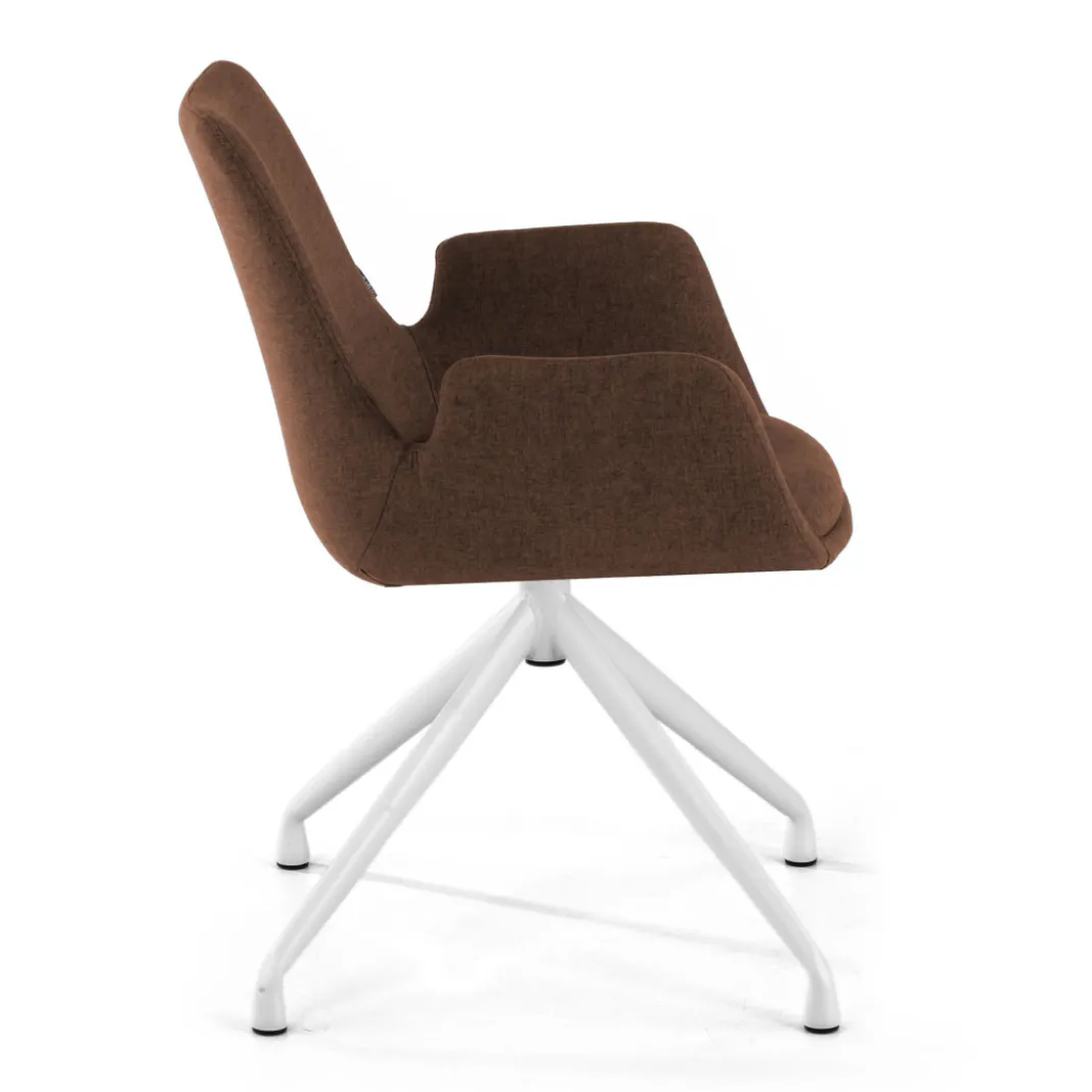 Silla Reuniones Elodie, gran acolchado, estructura giratoria
