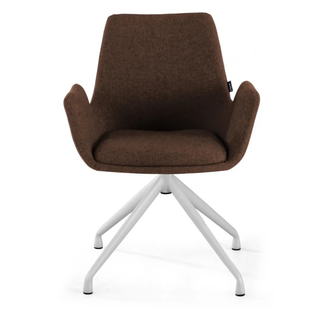 Silla Reuniones Elodie, gran acolchado, estructura giratoria
