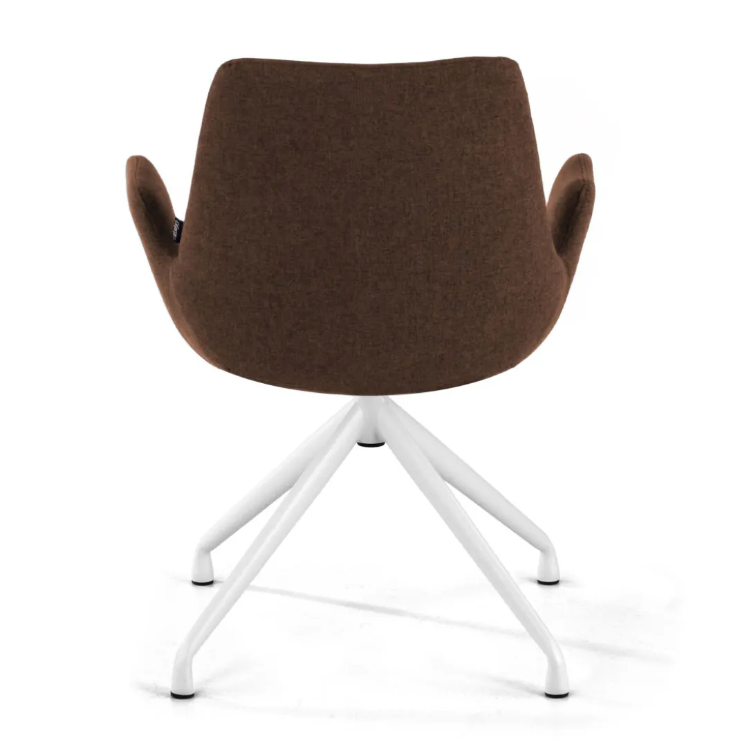 Silla Reuniones Elodie, gran acolchado, estructura giratoria