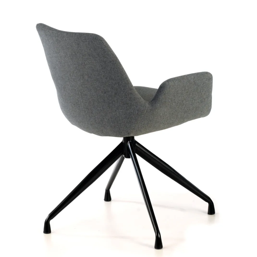 Silla Reuniones Elodie, gran acolchado, estructura giratoria