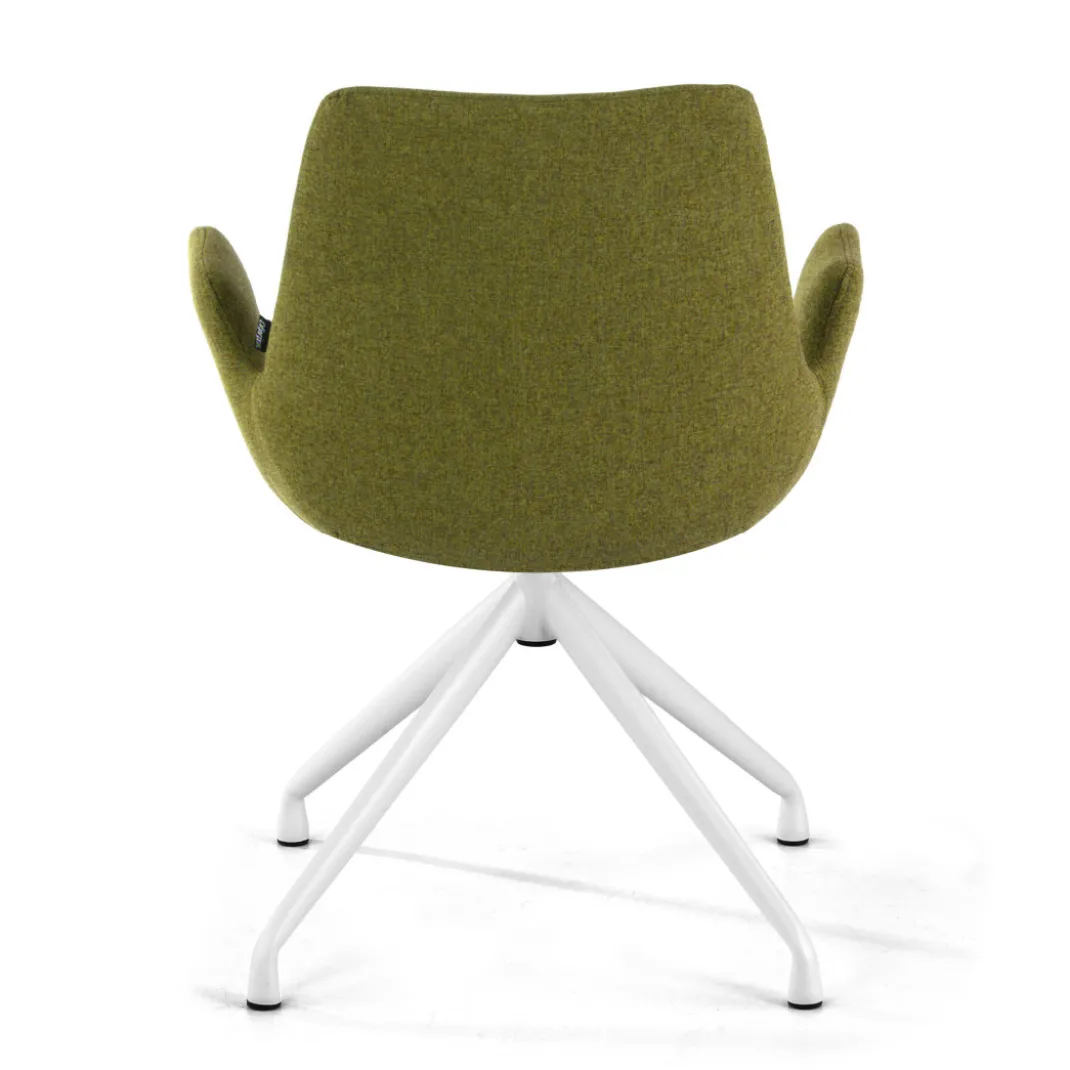 Silla Reuniones Elodie, gran acolchado, estructura giratoria