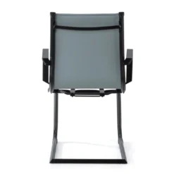 Sillón confidente de oficina Croma, estructura negra