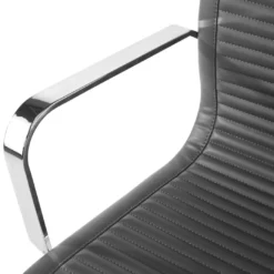 Sillón confidente de oficina Croma, estructura patín