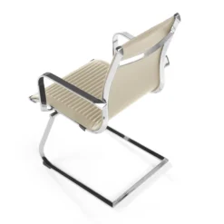 Sillón confidente de oficina Croma, estructura patín