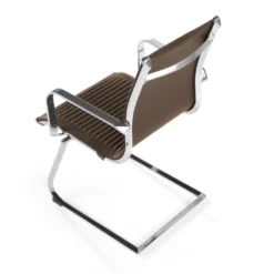 Sillón confidente de oficina Croma, estructura patín