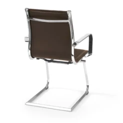 Sillón confidente de oficina Croma, estructura patín