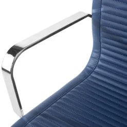 Sillón confidente de oficina Croma, estructura patín