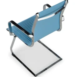 Sillón confidente de oficina Croma, estructura patín