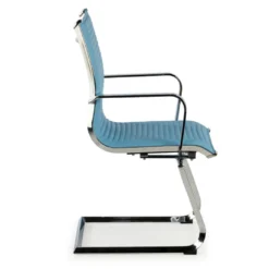 Sillón confidente de oficina Croma, estructura patín
