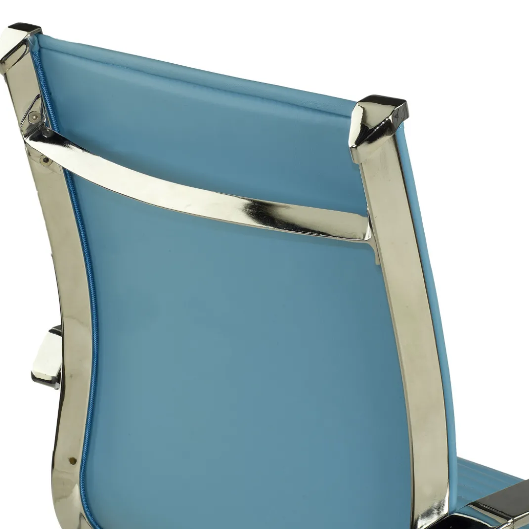 Sillón confidente de oficina Croma, estructura patín
