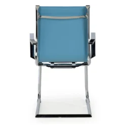 Sillón confidente de oficina Croma, estructura patín