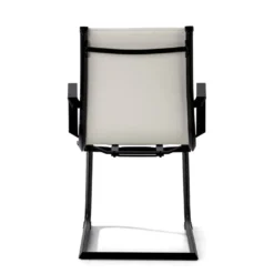 Sillón confidente de oficina Croma, estructura negra