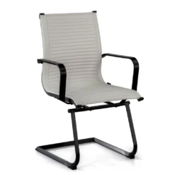 Sillón confidente de oficina Croma, estructura negra