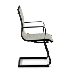 Sillón confidente de oficina Croma, estructura negra