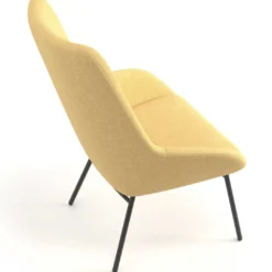 Sillón de Espera Capri, respaldo Alto, base 4 patas metal