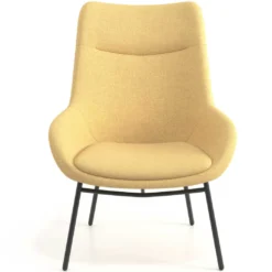 Sillón de Espera Capri, respaldo Alto, base 4 patas metal