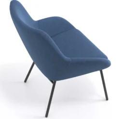 Sillón de Espera Capri, respaldo Medio, base 4 patas metal
