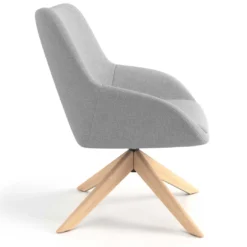 Sillón de Espera Capri, respaldo Medio, base giratoria metal