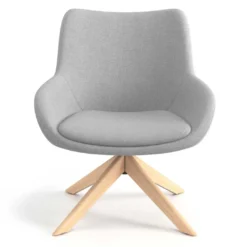 Sillón de Espera Capri, respaldo Medio, base giratoria metal