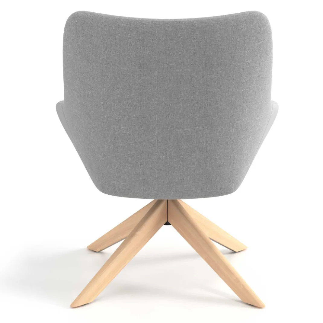 Sillón de Espera Capri, respaldo Medio, base giratoria metal