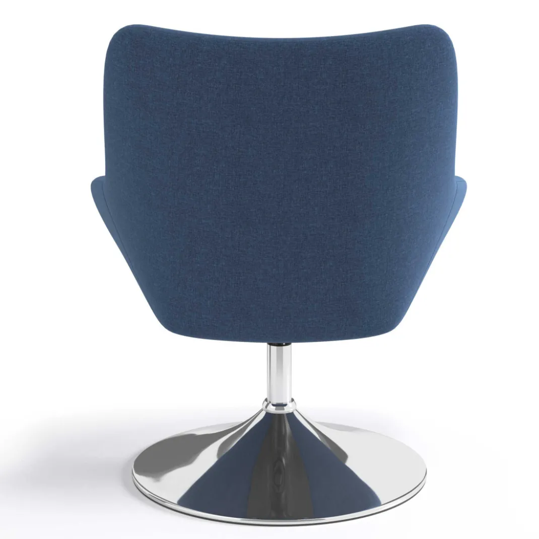 Sillón de Espera Capri, respaldo Medio, base giratoria metal