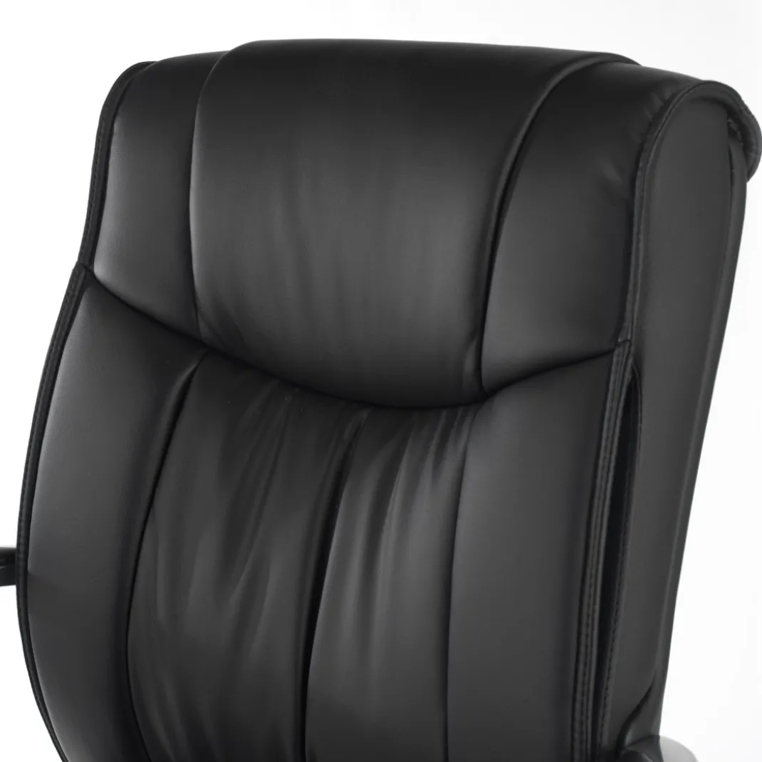 Sillón de oficina Bahía respaldo bajo Piel natural