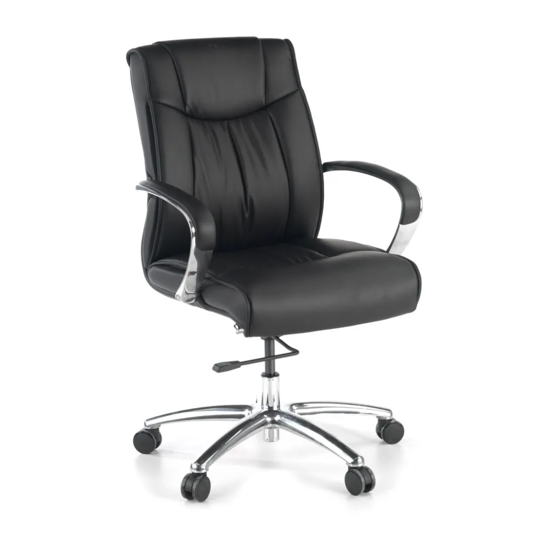 Sillón de oficina Bahía respaldo bajo Piel natural