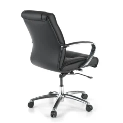 Sillón de oficina Bahía respaldo bajo Piel natural