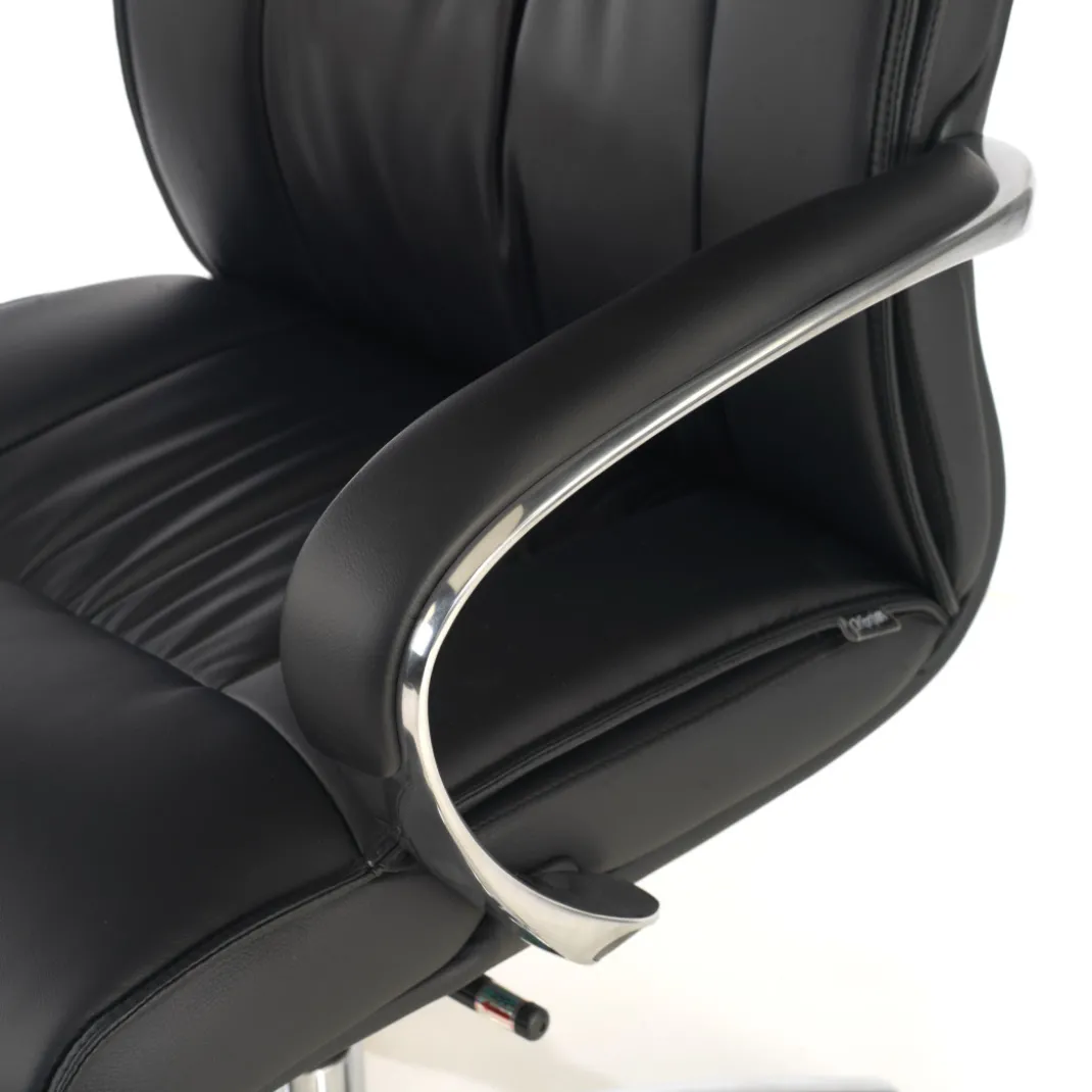 Sillón de oficina Bahía respaldo bajo Piel natural