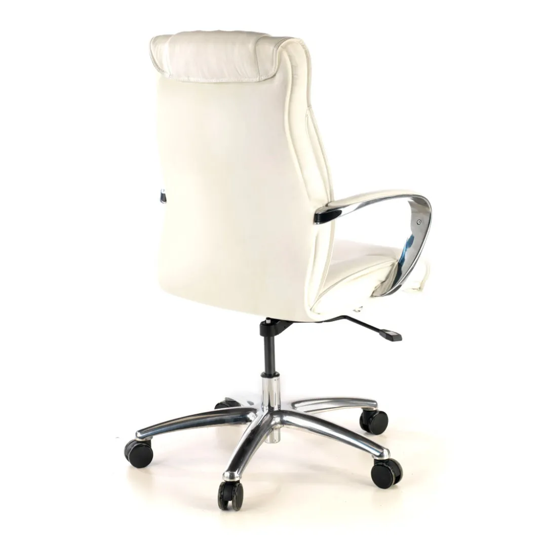 Sillón de oficina Bahía respaldo bajo Piel natural